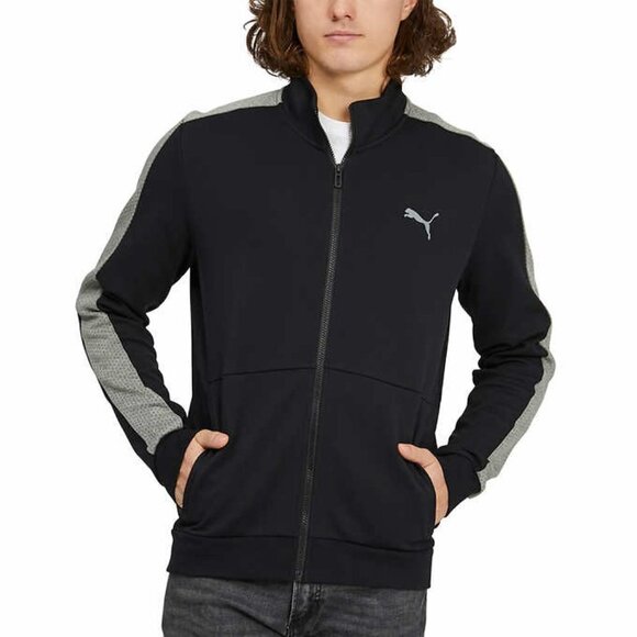Puma Other - Puma Men’s Track Jacket, Black with Grey/Silver​​​​​​​​​​